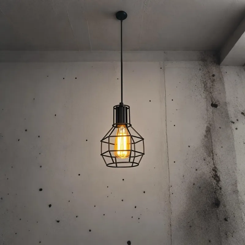 Industrial Retro Iron Art Pendant Light image 1