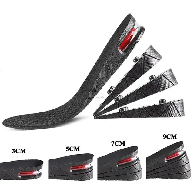 Semelles intérieures pour augmenter la hauteur, coussin d'air, ascenseur de chaussures, Kits de levage, Inserts pour hommes et femmes, semelles intérieures plus grandes, hauteur Variable de 3 à 9cm 2 Semelles intérieures pour augmenter la hauteur, coussin d'air, ascenseur de chaussures, Kits de levage, Inserts pour hommes et femmes, semelles intérieures plus grandes, hauteur Variable de 3 à 9cm 2