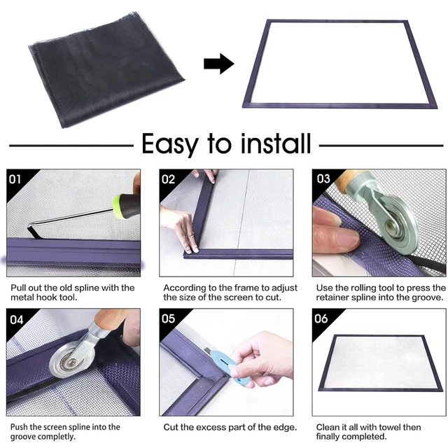 Summer Mosquito Screen Screen Invisible Indoor Mosquito Net Mosquito Net   Window Screen Window Screen 4