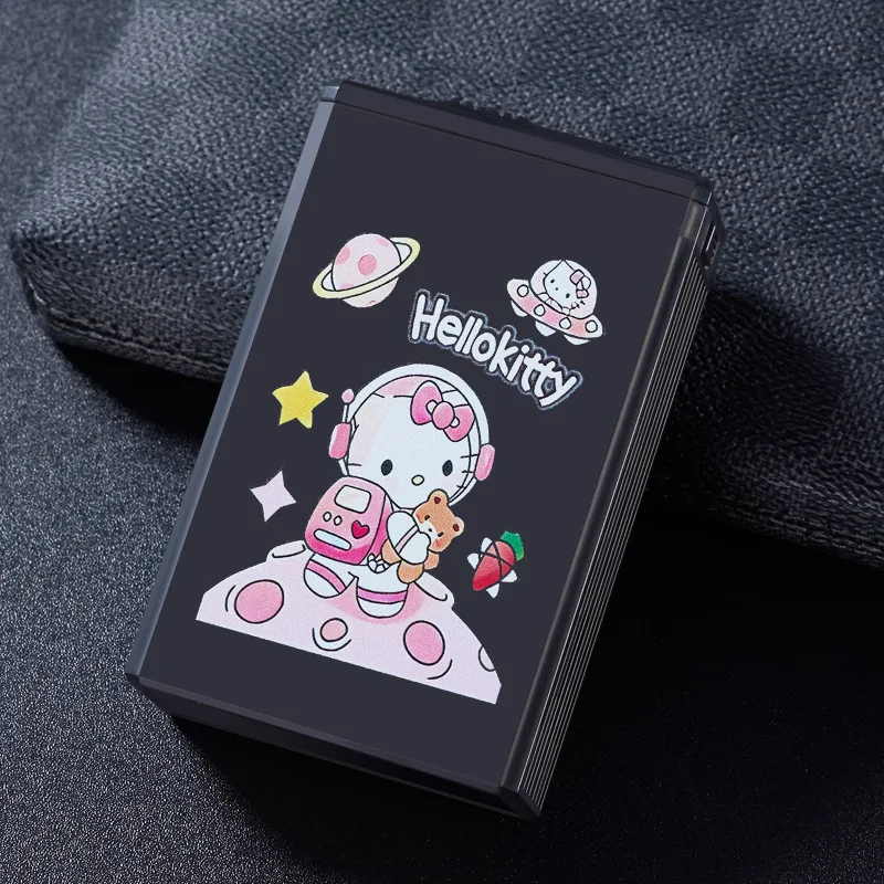 Kawaii Sanrio HelloKitty Smoke Box Sliding Lid Plasti Cigarette Kuromi