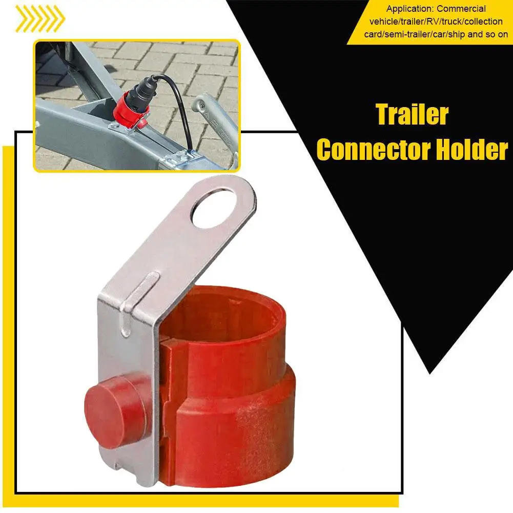 Trailer Plug Adapter ABS Plastic Trailer Fixed Connector Suitable For Installation 7/13 Stitches Plugs Flame Retardant Temperature Resistant
