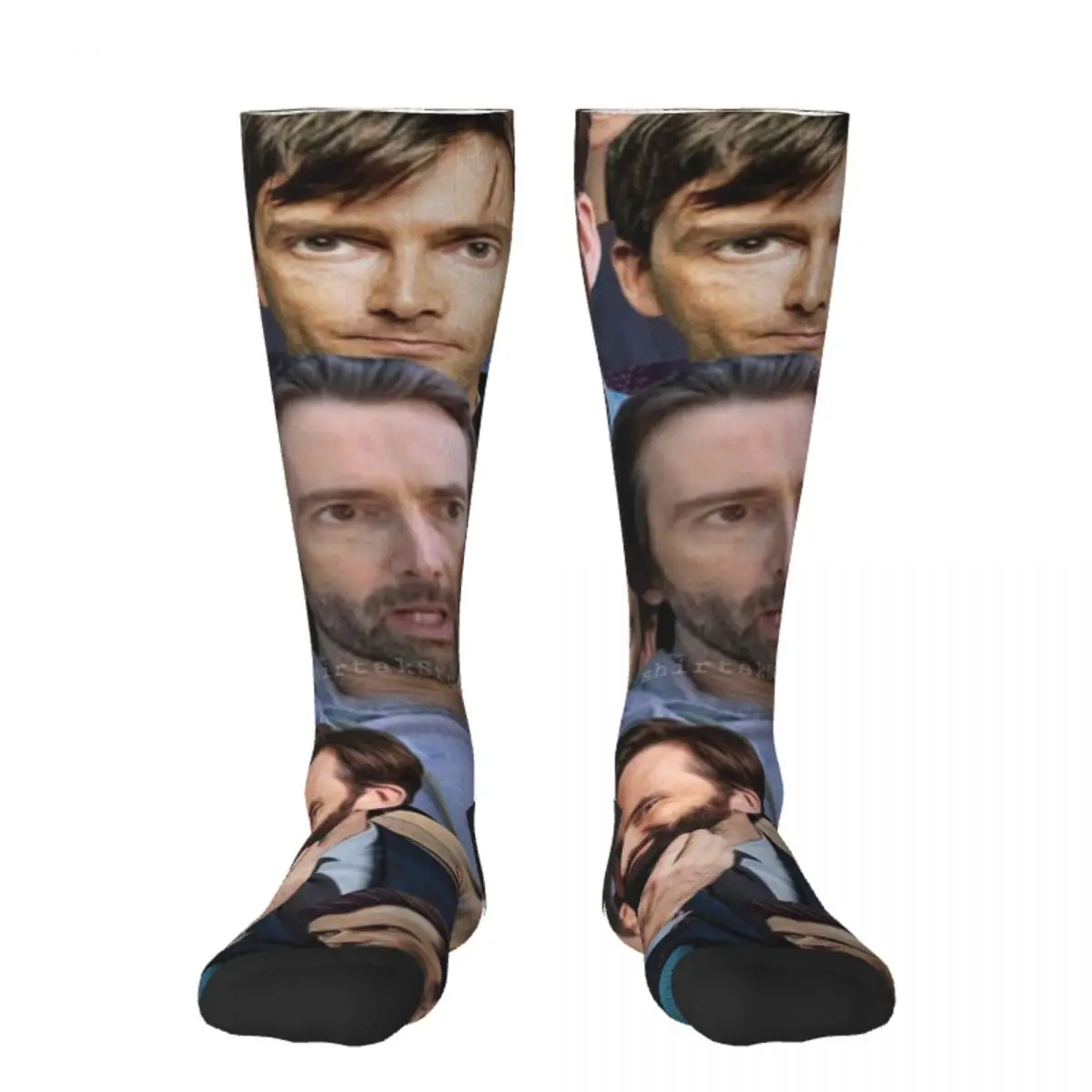 

Носки Давид Теннант с фотографиями коллаж новогодние модные футбольные Нескользящие женские носки мужские носки