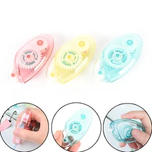 

1pc Double Sided Adhesive Dots Stick Roller Glue Tape Dispenser Refillable New Wheel Design Convenient Glue School Supplies