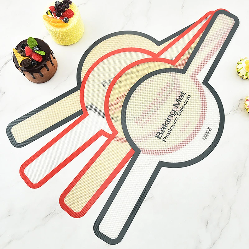 

Long Handle Dough Transfer Kneading Pastry Boards Heat-resistant Silicone Kitchen Bread Baking Mats For Oven