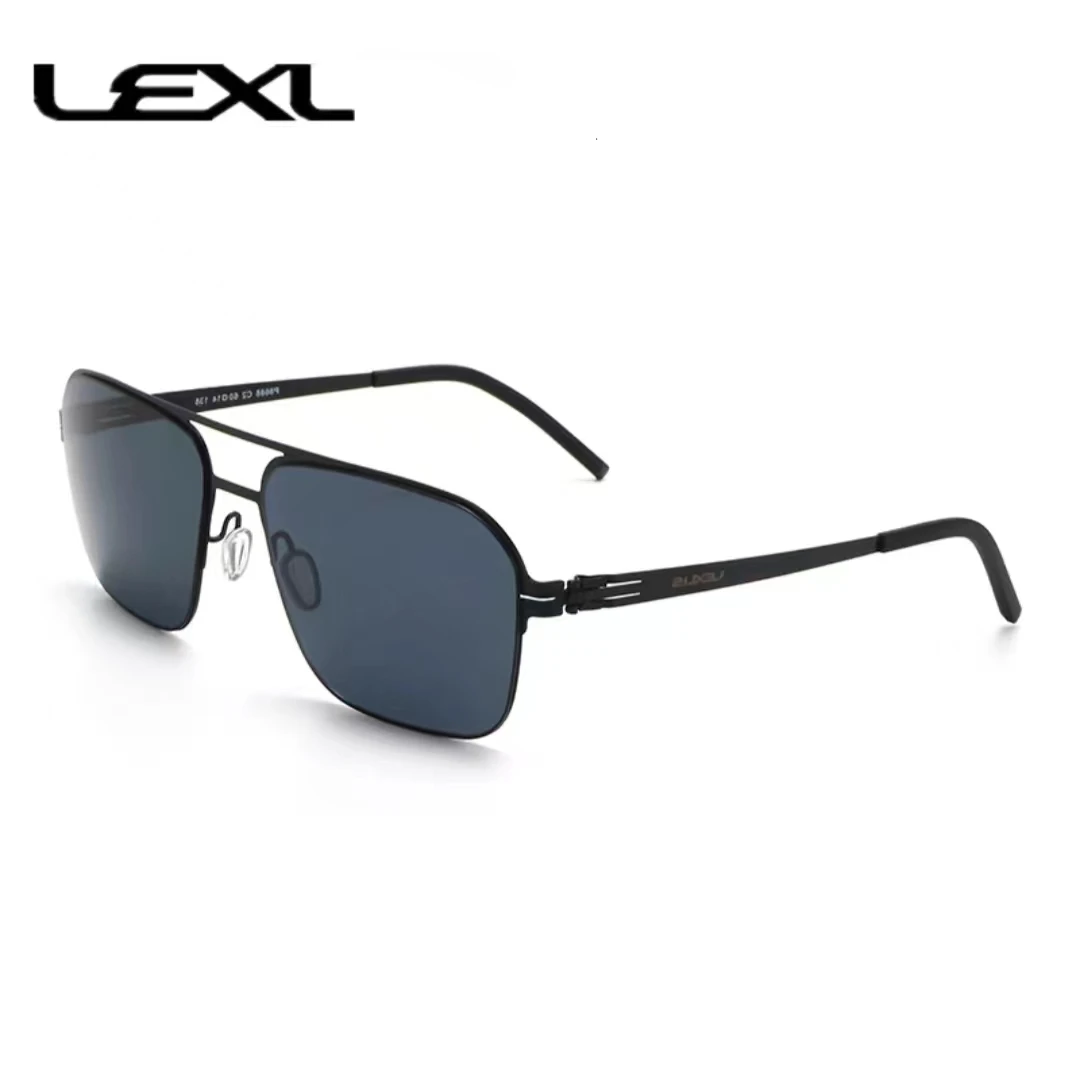 

2024 Brand Men Aluminum LEX Senior Sunglasses Polarized UV400 Mirror Male Sun Glasses Women For Men Oculos de sol