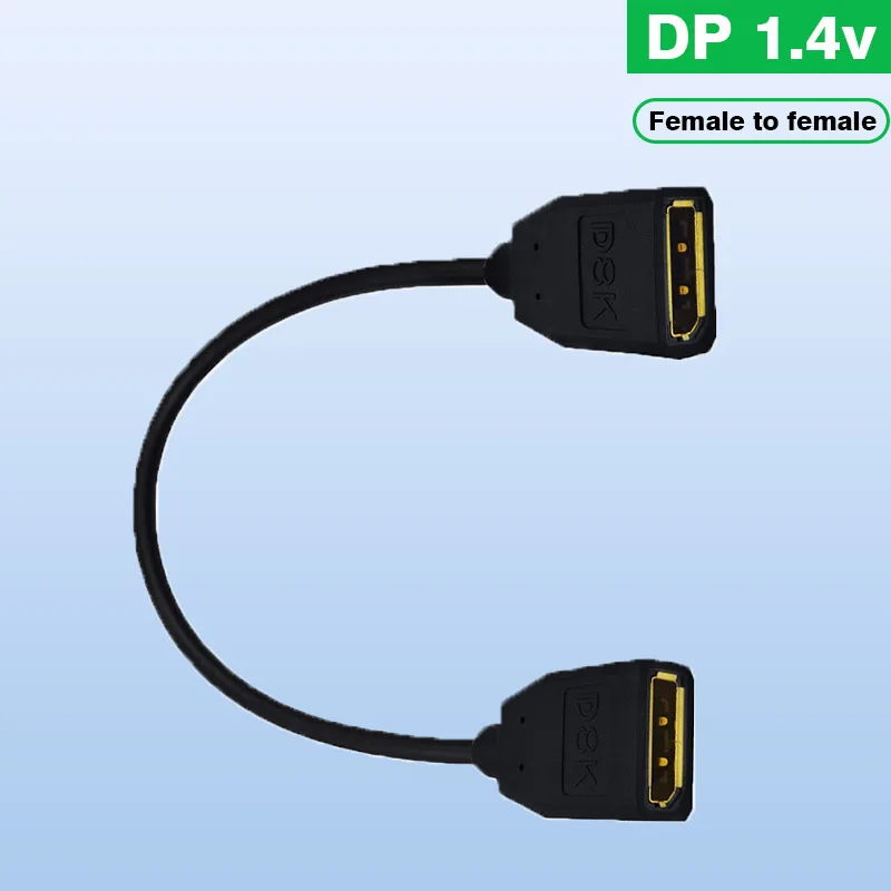 Cavo Di Prolunga Dp Femmina A Femmina, Cavo Di Prolunga Displayport 8K Supporto 8K/60Hz, 4K/144Hz, 30Cm