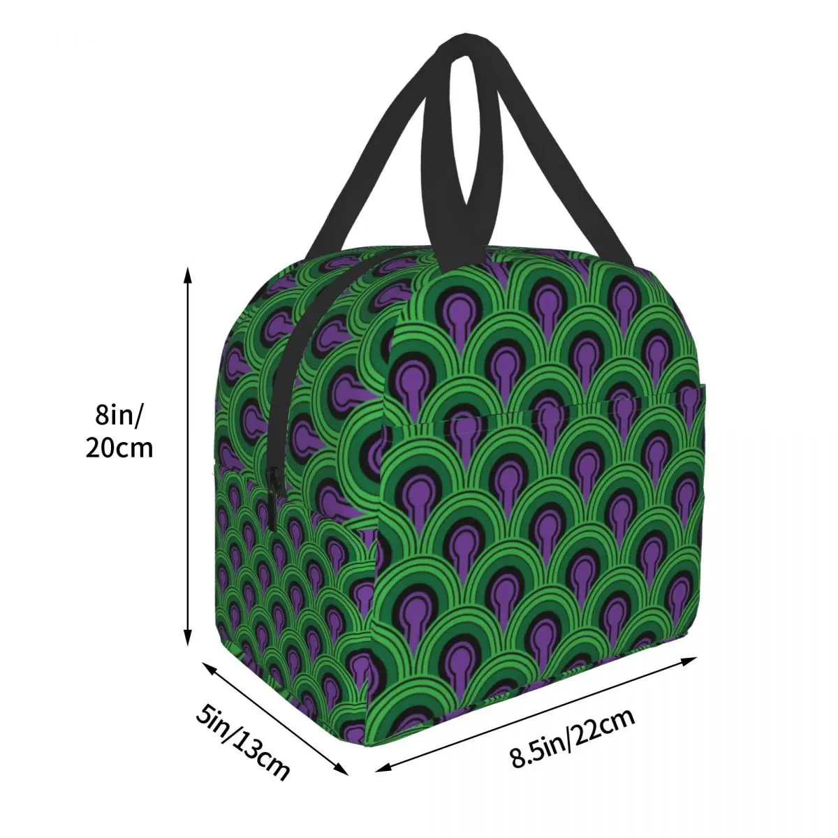 Shining Inspired Overlook Hotel Carpet Lunch Bag Women Cooler Thermal Insulated Lunch Boxes for Kids School Picnic Food Bags