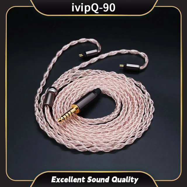 ivipQ リケーブル イヤホン 2点セット ivipQ-02 DIY フラッグシップ HiFi イヤホン IEM アップグレード