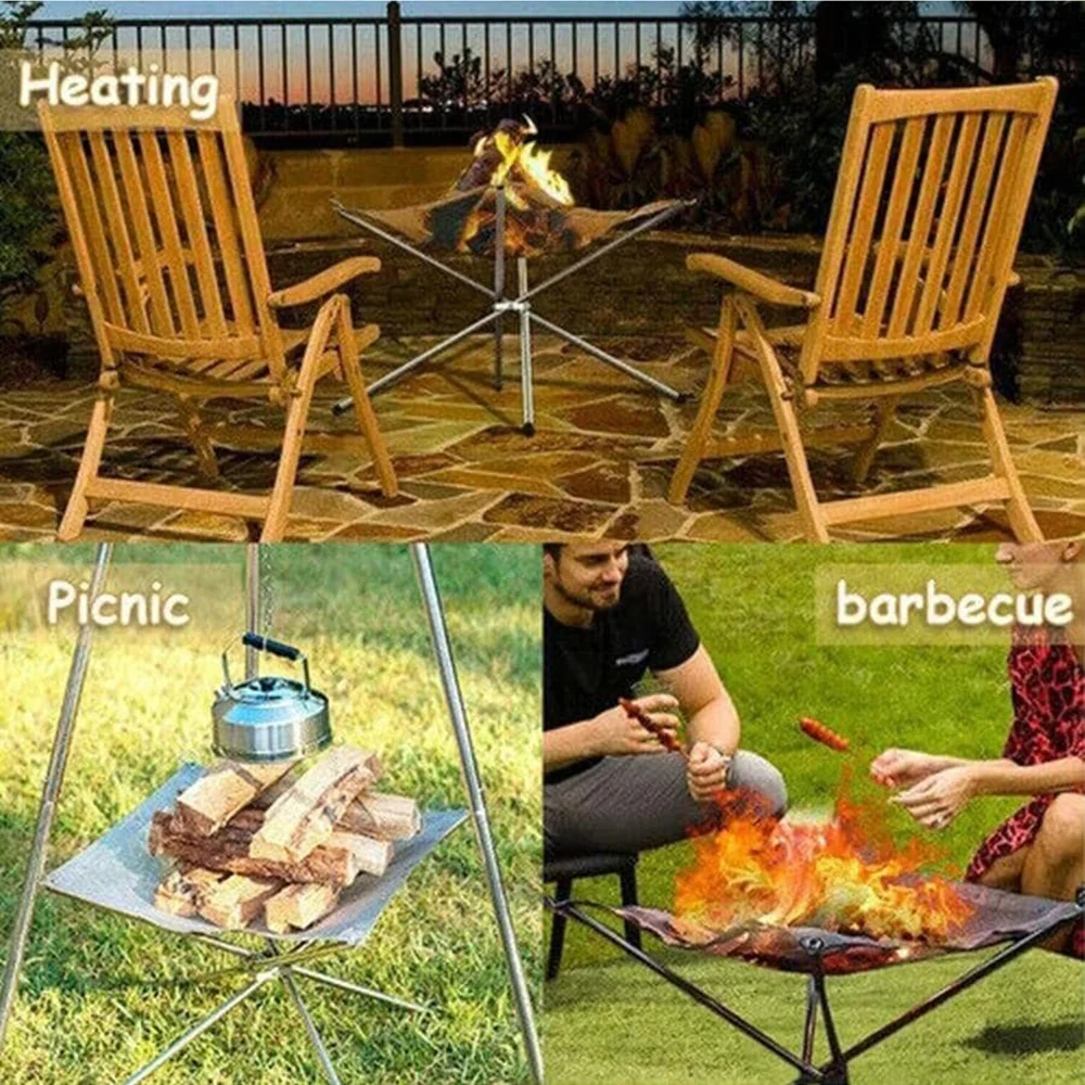 Portable Camping Fire Pit Grill 5