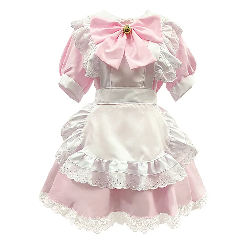 

Pink Black Cute Lolita Maid Dress Costumes Cosplay Bunny Girl Maid Dress Suit for Waitress Maid Party Stage Costumes S -5XL