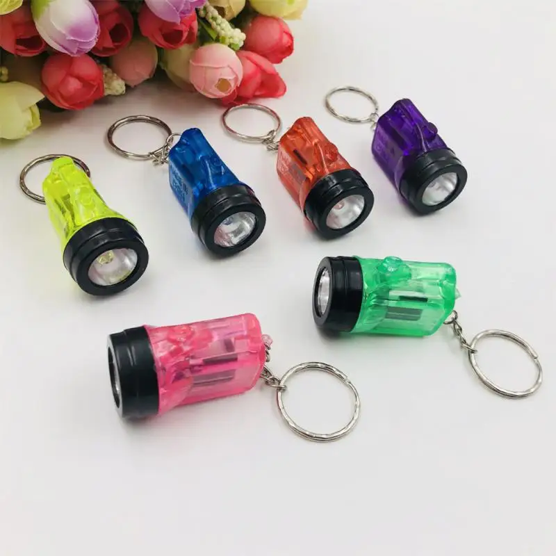 

Durable Creativity Illumination Flashlight Simple Convenient Key Chain Decorations Lighting Small Gift Household