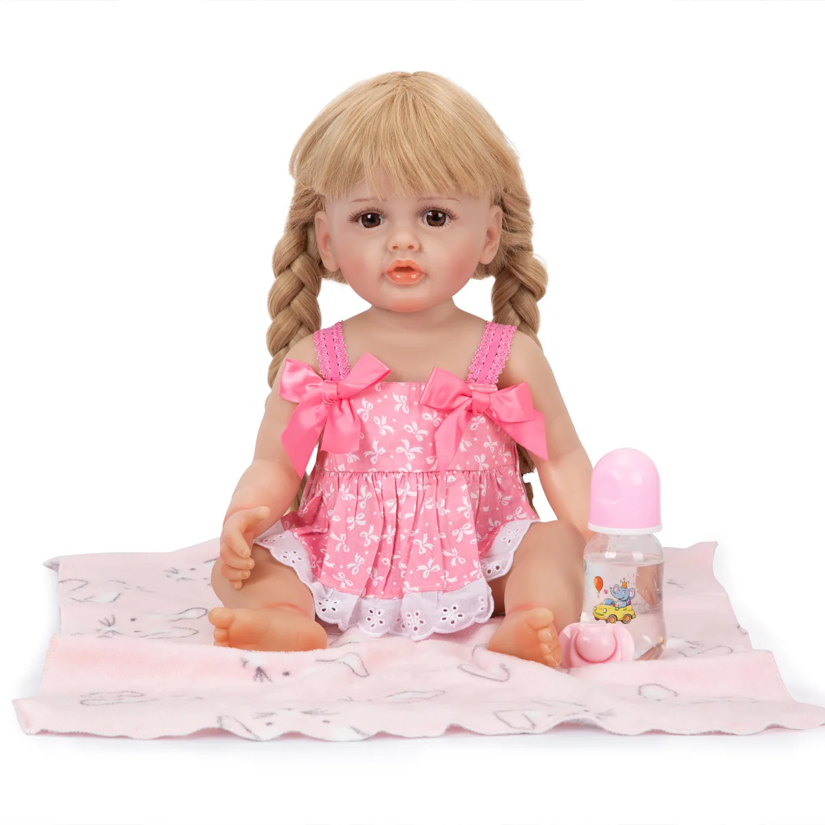 

KEIUMI 55CM Full Silicone Body Doll Reborn Baby Waterproof Bebe Reborn Menina Sue Princess Dolls For Girls