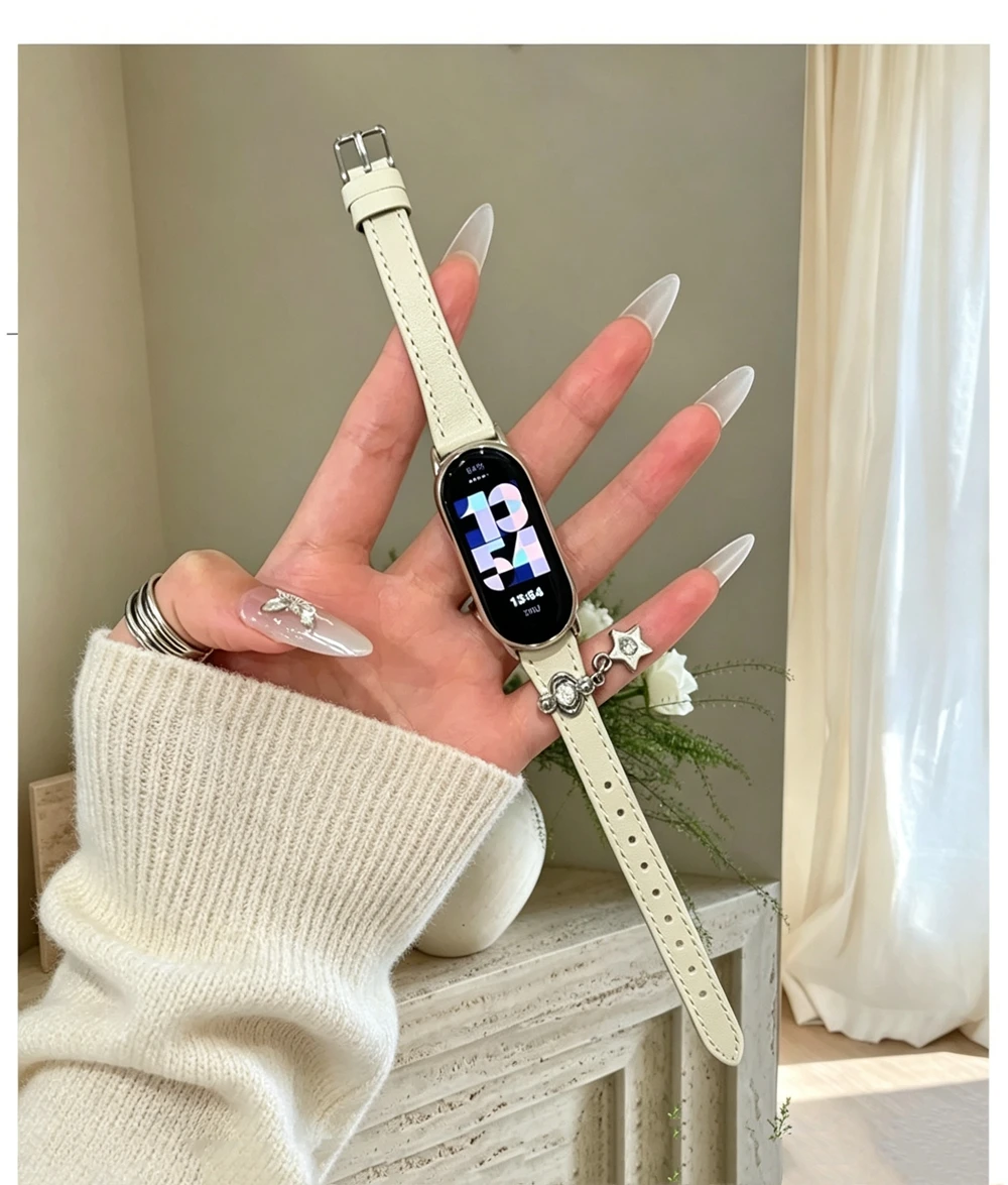 Bling Leather Strap - New Design Bracelet for Xiaomi Smart Band Accessories