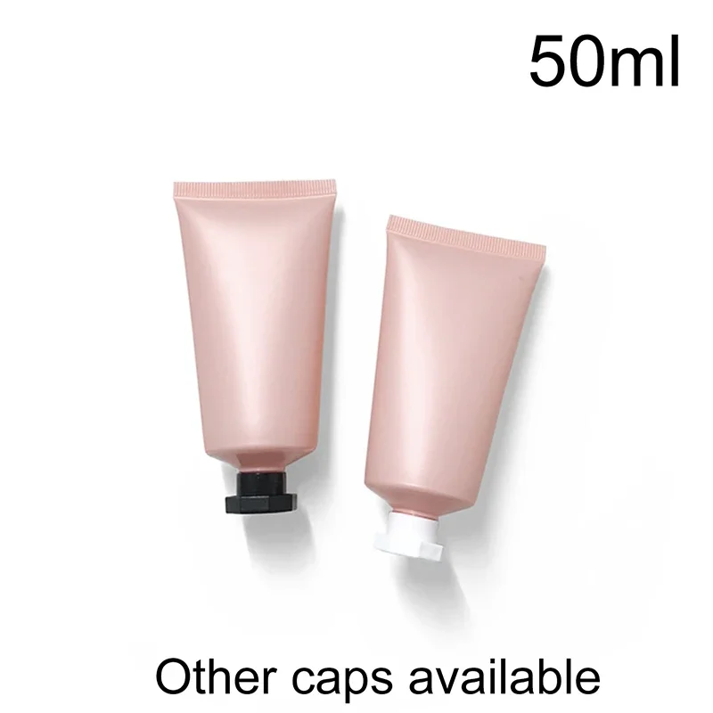 

Matte Pink 50ml Cosmetic Container 50g Empty Plastic Squeeze Refillable Bottle Cream Hand Lotion Packaging Soft Tubes 10pcs