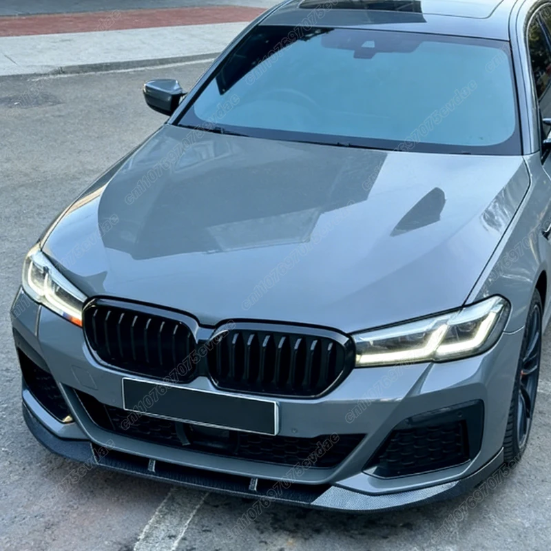 BMW 5 시리즈 G30 G31 LCI M 퍼포먼스 스타일 2020 2021 2022 2023 자동차 프론트 범퍼 립 스포일러 ABS 디퓨저 바디 키트