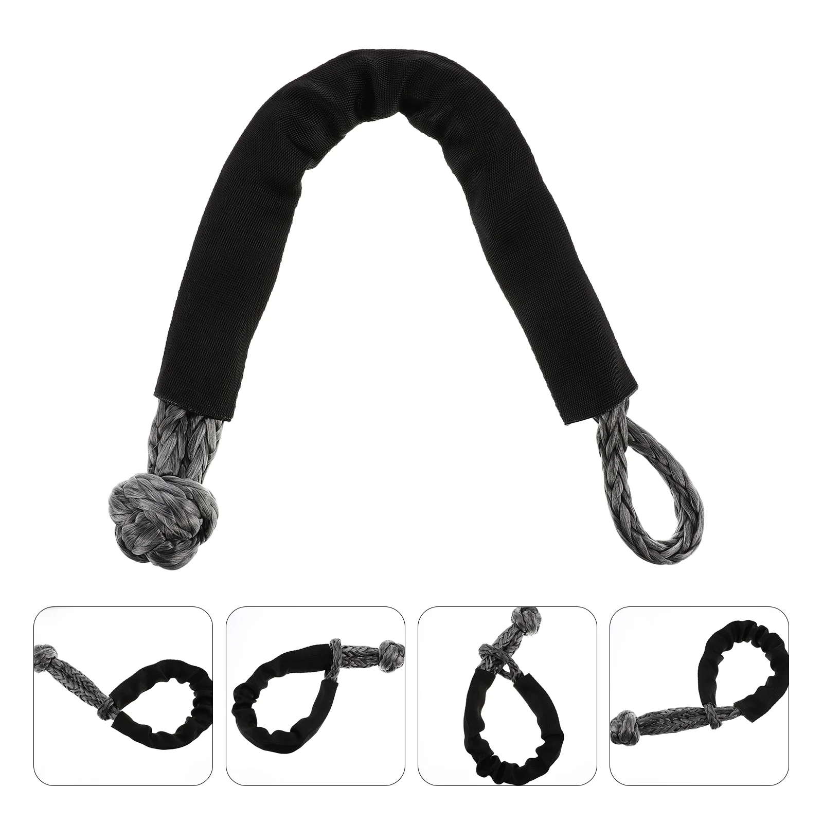 Flexible Shackles Winch Shackle Synthetic Winch Cable Rope Shackle Car