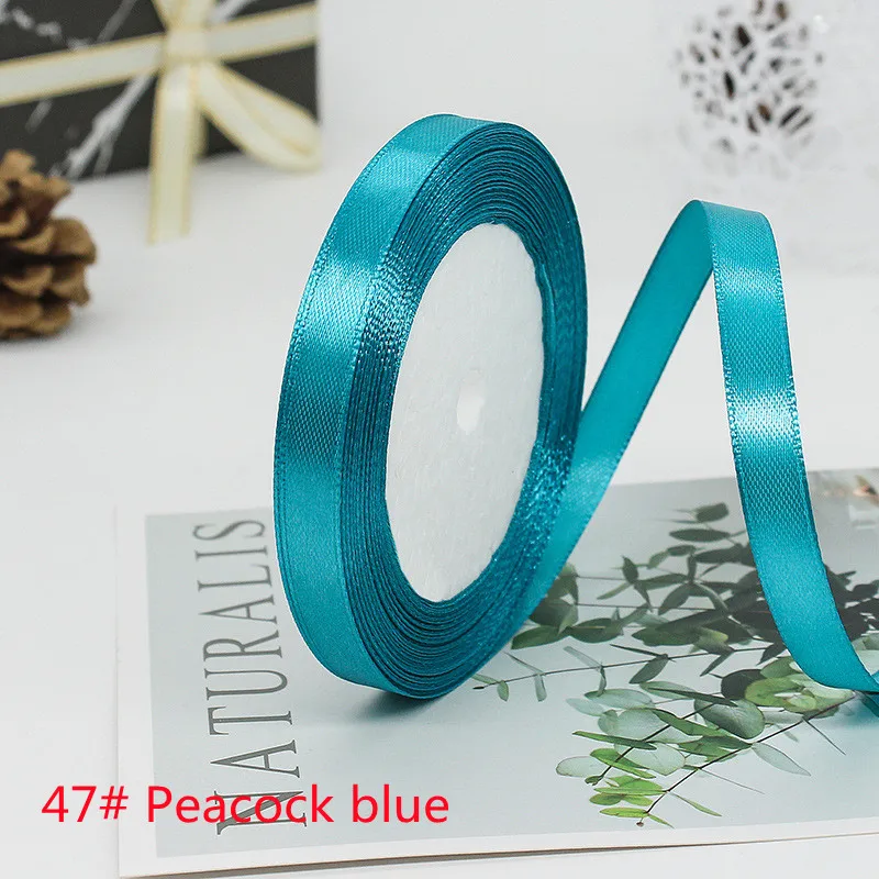 Elegant Satin Ribbon Tapes for Crafting and Decorative Gift Wrapping - 25 Yards, Multiple Widths