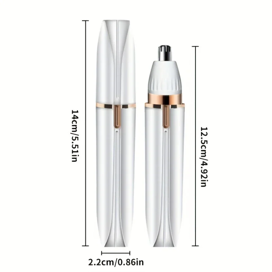 4 in 1 Full Body Facial Remover - Painless Portable Epilator for Men&Women - Rechargeable Electric Trimmer for Nose, Eyebrows 4