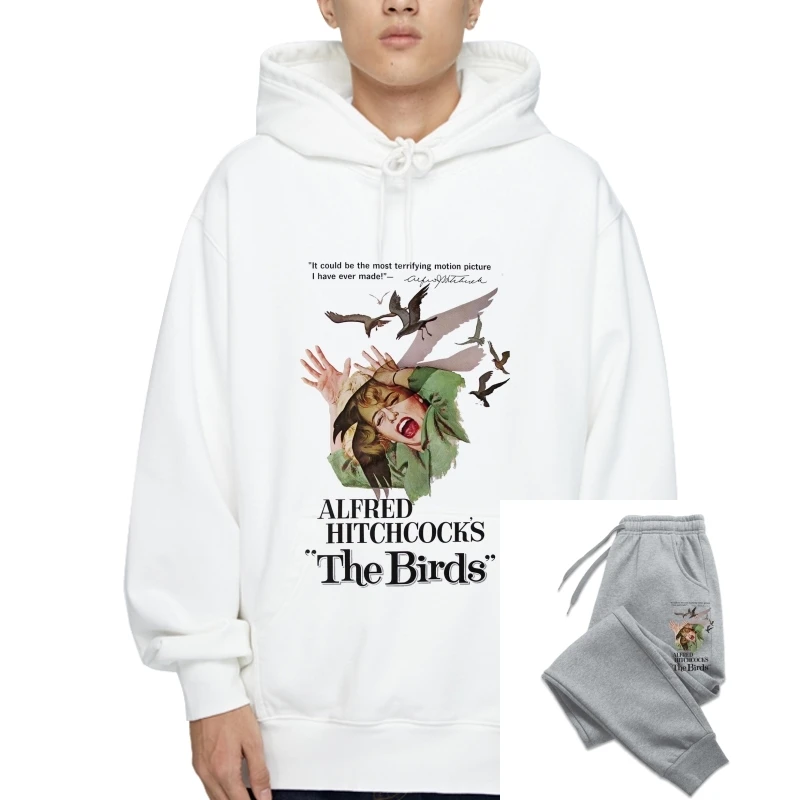 

Alfred Hitchcock The Birds Poster Retro Vintage Hipster Unisex Outerwear 1246 Summer Style Casual Wear Sweatshirt Hoodies