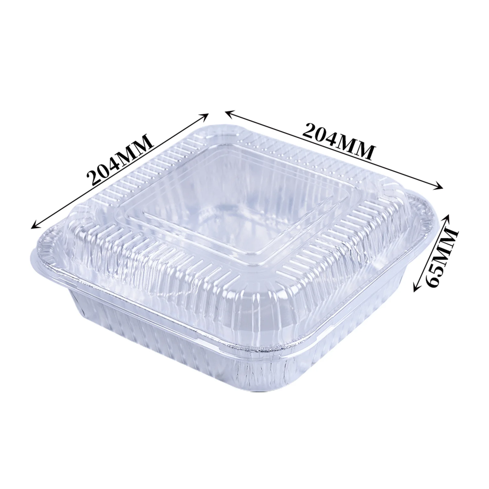 Aluminum Pans With Clear Plastic Lids, Disposable Cookware