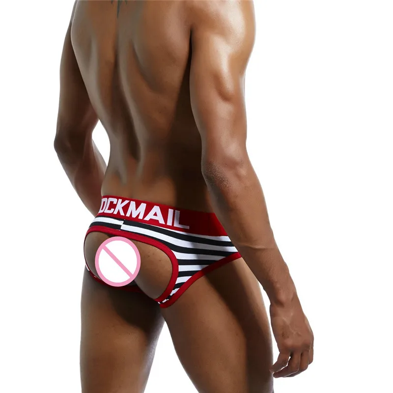 best mens underwear JOCKMAIL Brand Men Underwear Boxer shorts Backless Buttocks Cotton Sexy open back Gay Men Underwear JockStrap cuecas Gay panties mens boxers with pouch