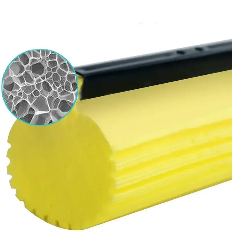 Mop Roller Head Refill Sponge Refills Cleaning Pads Absorbent Replacement Wet Mopping Clothes Accessories Eraser Rubber Floor
