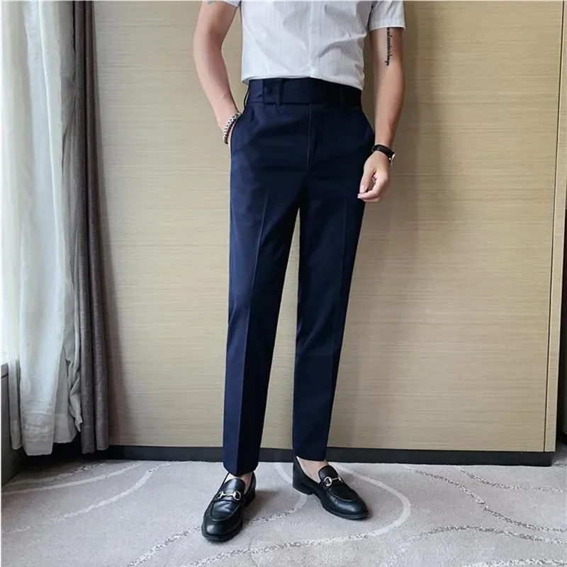 2024 Wedding Dress Pants for Men Business Suit Pant Casual Slim Formal Pants Pantalon Costume Men Suit Trousers Plus size 29-36