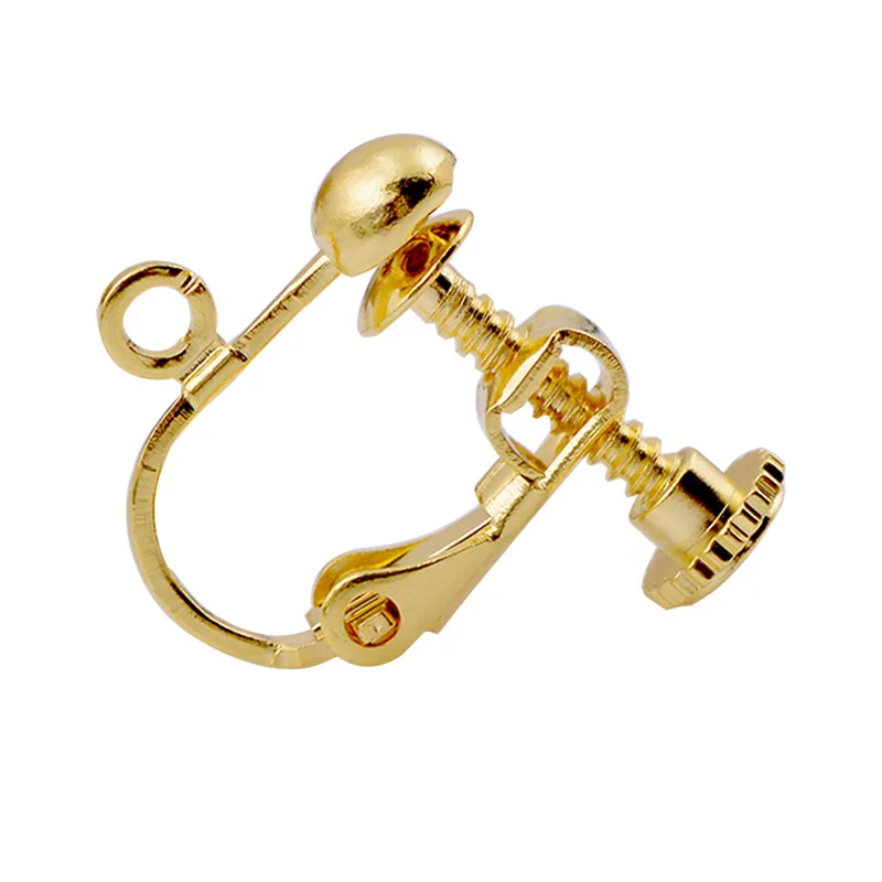 Set of 10 Clip-On Earring Findings with Screw Back