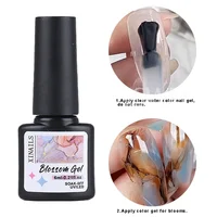 Clear Blooming Gel Polish UV LED Soak Off 6ml Nail Art Polish for Flower Spreading Effect Marble Nail Polish Gel Paint Varnish 2