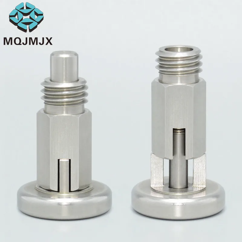 

free shipping 1pcs Index Plungers ,Spring Plungers, Fine Thread M10*1,Coarse Thread M12*1.75 Index Bolts Without Nut Pins Screw