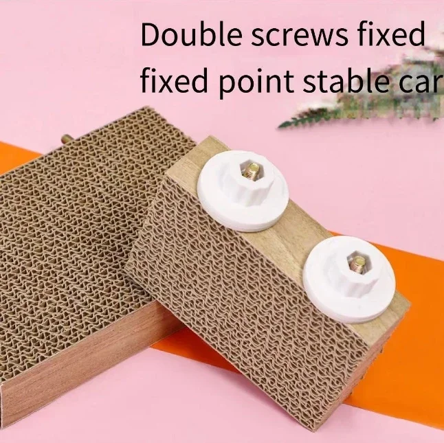 Parrot toys tiger Xuanfeng Peony claw grinding station lasagna cardboard venting grinding beak nibbling station plate