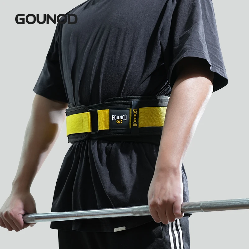 1PC GOUNOD 스포츠 역도 벨트 코어 허리 지원 운동 허리 벨트 남성 여성..