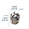 Size 7.1x7.6MM Mini Key Button Led Single Lamp Model Kit Wireless Light Materials For  Diorama Robot/Car Accessory 1Pcs 4
