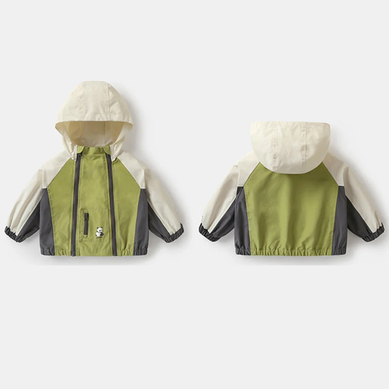 Outdoor Jacket Camping Hiking Zipper Children Hiking Jackets Sports Baseball Uniform Warm Outerwear Windbreaker Hooded Coat