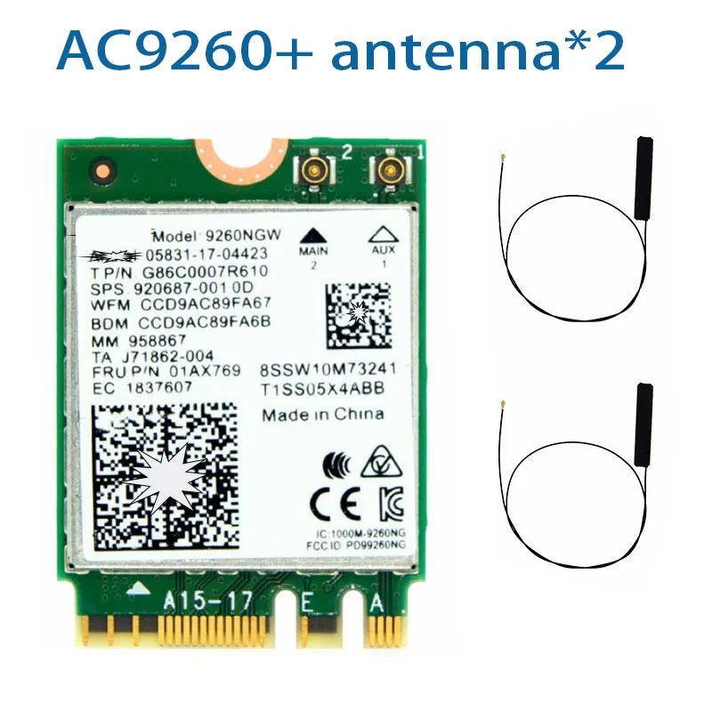 รูปสินค้า Wi-Fi ความเร็วสูง 1730Mbps + Bluetooth 5.0 สำหรับคอมพิวเตอร์