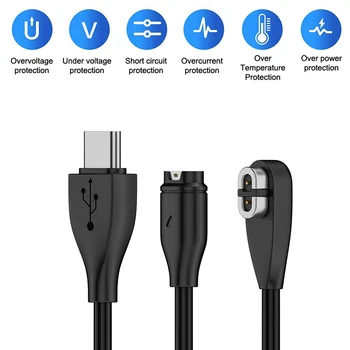 2 In 1 USB Type C Watch Charging Cable For Garmin Fenix X6/Forerunner/Instinct 2 Magnetic Charger Cord For Shokz OpenRun Pro