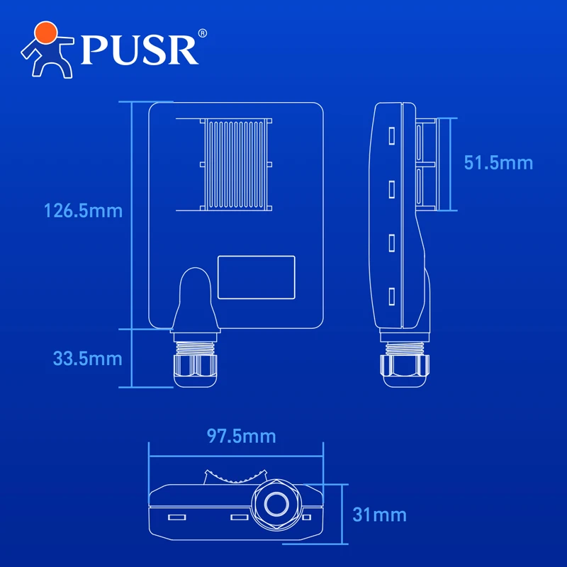 Repetidor Wireless Bridge Wifi Pusr Ponto a Ponto Multipoint Ip66 Impermeável até 5km 15dbi Exterior Cpe Usr-st515n pc - Imagem 3