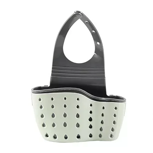 Home Storage Drain Basket Kitchen Sink Holder Adjustable Soap Sponge Shlf Hanging Drain Basket Bag Kitchen Accessories kitchen drain basket
