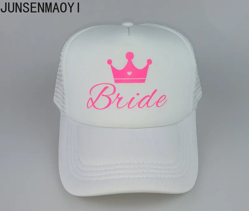 Personalized designer Team Bride and Bride Snapback Baseball Hats Print truckers Bachelorette Party Hat Women Adjustable Caps 2