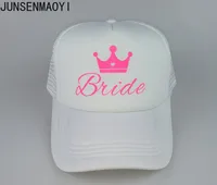 Personalized designer Team Bride and Bride Snapback Baseball Hats Print truckers Bachelorette Party Hat Women Adjustable Caps 2