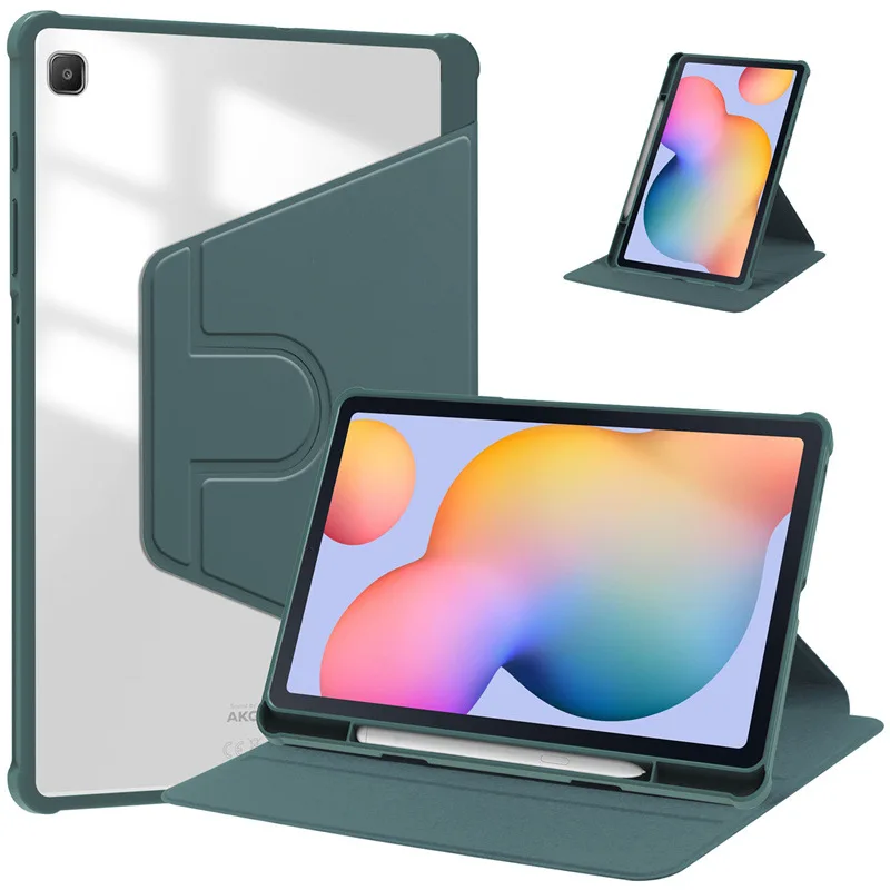 360 Rotating Smart Tablet Cover with Pencil Holder, 10.4-Inch