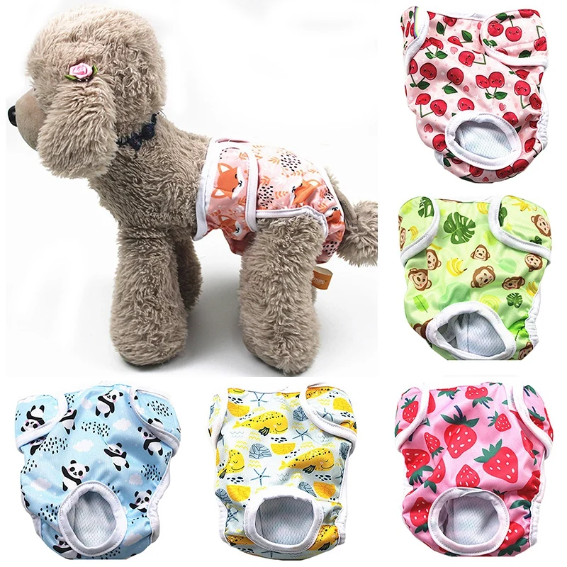 Washable Dog Diapers Females Pet Diapers Female Dogs Panties Shorts