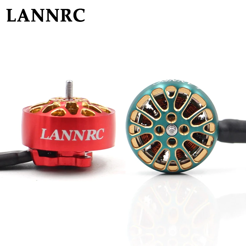 LANNRC 1404 PLUS 1404 브러시리스 모터, 3 4S Lipo 2mm 샤프트, 소형 쿼드콥터 2.5 4 인치 이쑤시개 드론에 적합, 3800KV 4600KV
