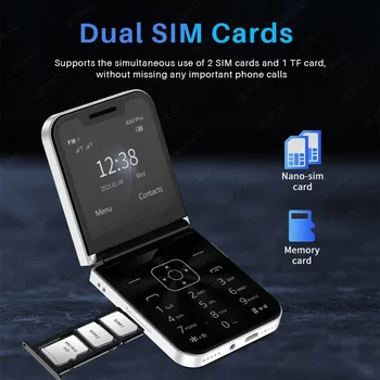SERVO A50 프로 플립 휴대폰, 듀얼 SIM 카드, GSM 전기 토치, 자동 통화 녹음, 2.4 인치 화면, 접이식 휴대폰 C 타입