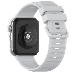 Enhanced Silicone Strap | Sport Wristband Bracelet Accessories for Huawei Fit 5 4 3 (Grey)