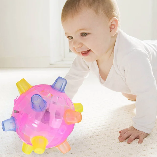 1PC Children Crazy LED Light Electric Dance Music Football Bouncy Ball Toys Luminous Football Toy For Boys Girls 1