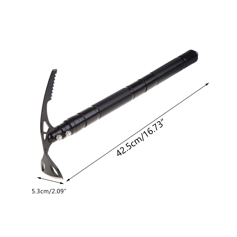 Outdoor Multifunctional Pickaxe Double Headed Small Hoe Axe Hand Axe Wilderness Survival Medicine Collection Snow Climbing 6