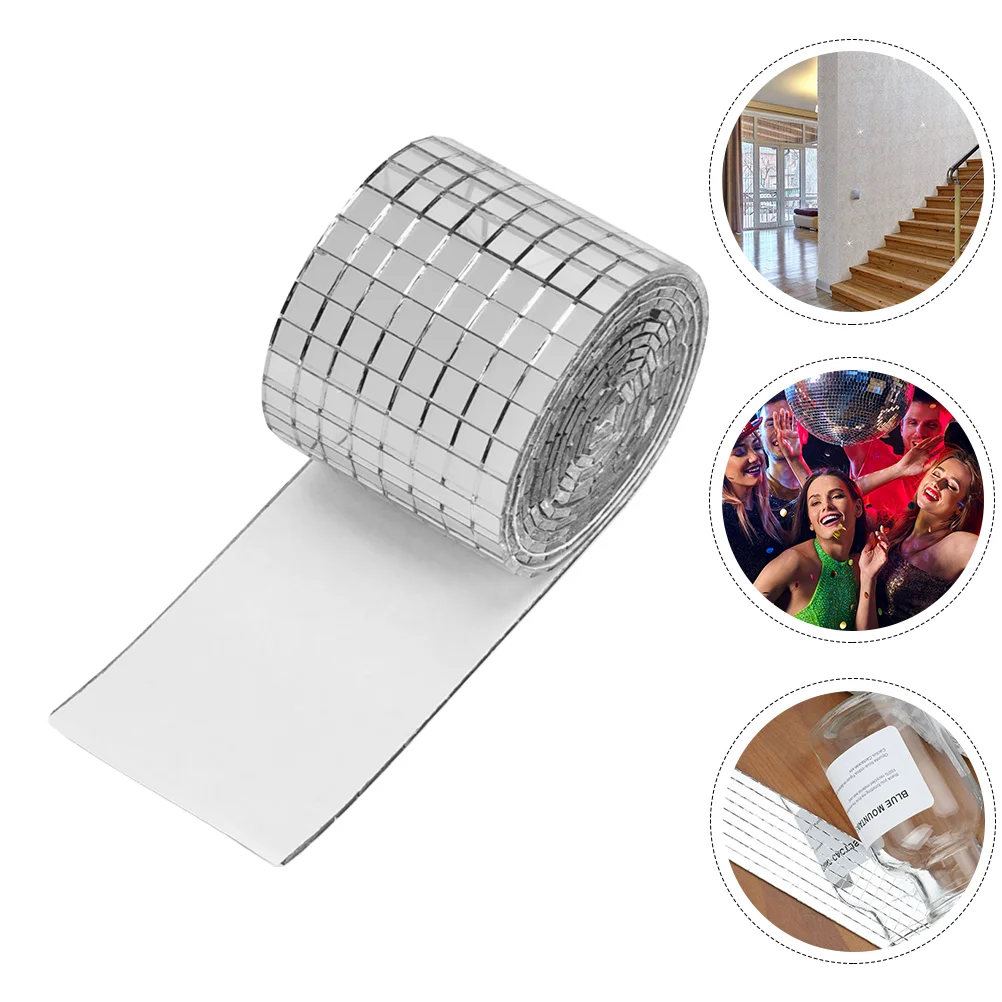 

Household Self-Adhesive Mirror Sticker Tile Batting Chin Strap Glass Mosaic