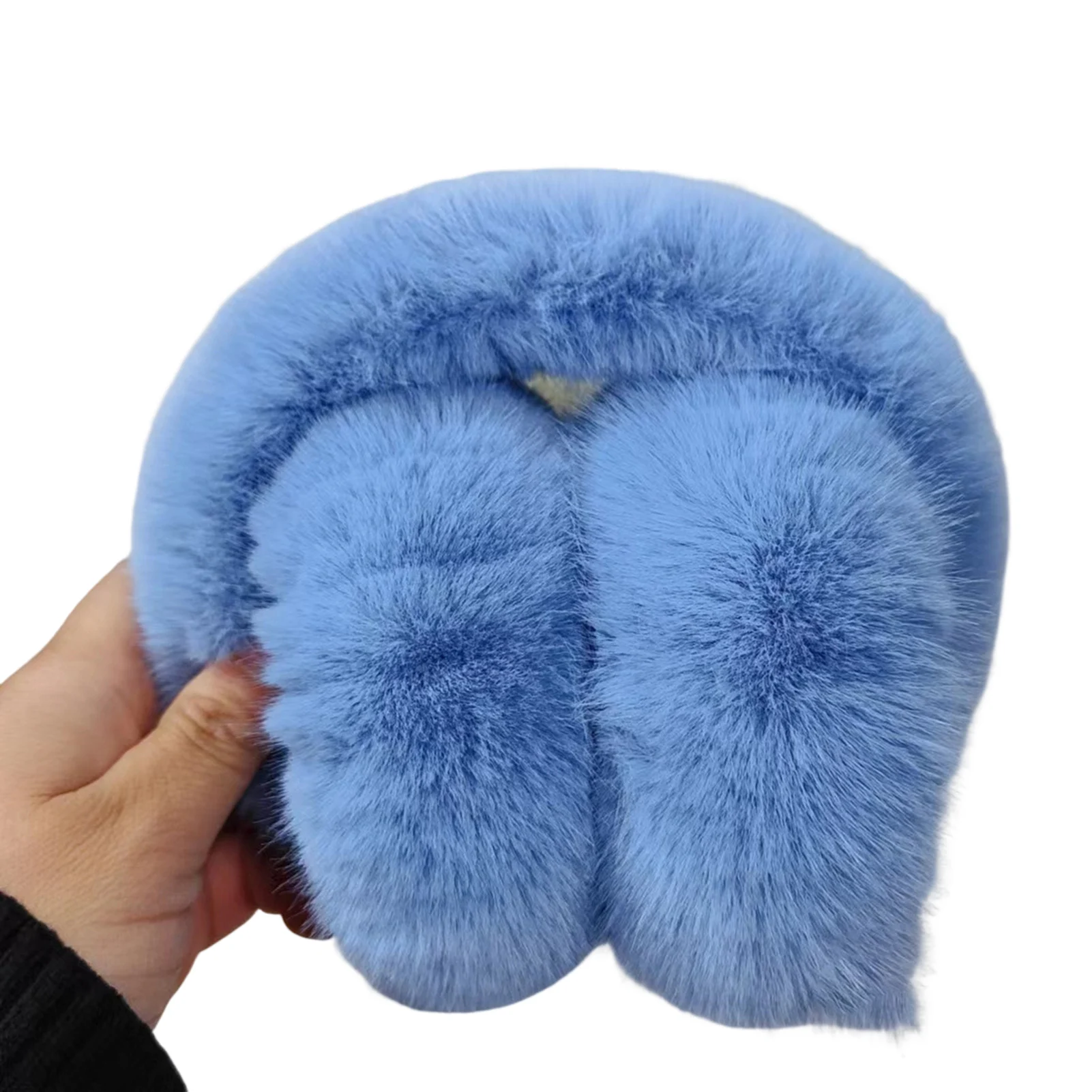Fashion Winter Women Men Warmer Solid Color Adjustable Ear Muffs Earflap Earmuffs Thickened Plush Headband_voghion.com