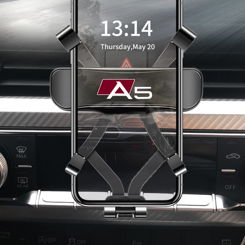 Phone Holder Mobile Phone Holder Car Mobile Phone Holder Air Vent Mounts Stand GPS Gravity Navigation Bracket For Audi A5 2008-Accessories